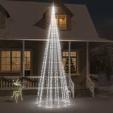vidaXL Novoletna jelka iz 732 hladno belih LED lučk 500 cm | Shoptok.si