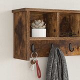  Vješalica za kapute na zidu Dimljeni hrast 75 x 16 x 26 cm | shoptok.hr
