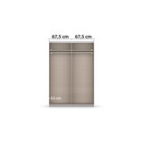 Modern Living Omara Z Drsnimi Vrati Feldkirch, Bela, Barva Hrasta Slike