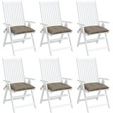  Jastuci za stolice 6 kom smeđesivi 40x40x7 cm od tkanine Oxford | shoptok.hr
