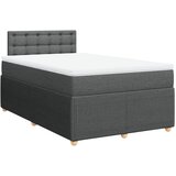 Maison Chic Box spring postelja - Vzmetna postelja z vzmetnico temno siva 120x200 cm blago SL23071, (21891707) | Shoptok.si