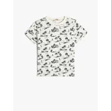 Koton T-Shirt Palm Printed Short Sleeve Crew Neck Cotton