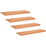 Step treads 4 kom. 100 x 25 x 2 cm Lak Čvrsto drvo bukve | shoptok.hr