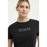 Guess Kratka majica SKYLAR ženska, črna barva, V4GI09 J1314