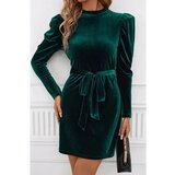 Fenzy Mini Haljina Od Umjetnog Baršuna, Tamnozelena | shoptok.hr