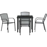 vidaXL 5-delni vrtni jedilni set Antracit jeklo | Shoptok.si