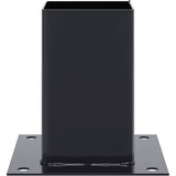  Postolja za stupove kvadratna 12 kom čelik presvučen prahom Antracitno siva 81 x 81 mm | Shoptok.si
