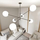  Luster na šipci LINEAR 6xE14/10W/230V crna/bela | Eponuda.com