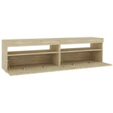 TV ormarići s LED svjetlima 2 kom boja hrasta 75 x 35 x 40 cm | shoptok.hr