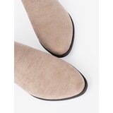 SEASTAR Beige ankle boots with cut-outs | ePonuda.com