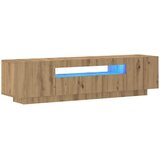 TV ormarić LED boja hrasta 160x35x40 cm konstruirano drvo | shoptok.hr