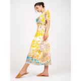 Italy Moda Dress-DHJ-SK-15967-1.01P-White-Yellow | Shoptok.si