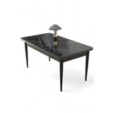 Hanah home Trpezarijski sto Nil Black Marble Black Cene