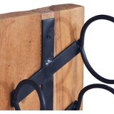  Stalak za vino za 6 boca 35 x 35 x 100 cm od masivne tikovine | Shoptok.si