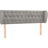  Uzglavlje s ušima svjetlosivo 163x23x78/88 cm baršunasto | shoptok.hr