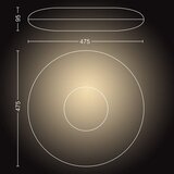 Philips 40967/30/P6 - Hue CHER prigušiva LED svetiljka/33,5W/230V + daljinski upravljač | Eponuda.com
