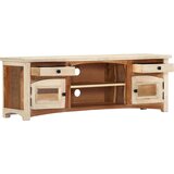 TV ormarić 120 x 30 x 40 cm od masivnog obnovljenog drva | shoptok.hr