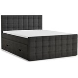 Maison de Rêve Antracitno sivi boxspring krevet s prostorom za odlaganje 200x200 cm Tasca – Cijene