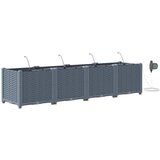  Vrtna saksija 4 pcs Svijetlo siva 160 x 40 x 37,5 cm Plastika | Eponuda.com