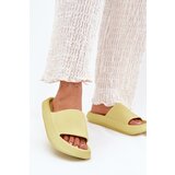 Boto Women's Lightweight Foam Slippers On Thick Sole Lime Querceria | shoptok.hr