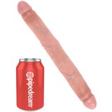 King Cock 12 Slim - realistični dvojni dildo (31 cm) - naravni | Shoptok.si