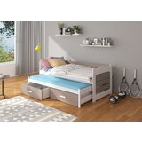 ADRK Otroka postelja TIARRO z vzmetnicama 97 cm - BELA-HRAST TARTUF | Shoptok.si