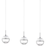 Eglo montio 1 visilica/3, led, 3x5w, krom/staklo prozirno | shoptok.hr