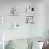  Polica na zidu s policom 4 pcs Bijeli mramor 40 x 9 x 3 cm | shoptok.hr