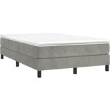 Maison Chic Box spring postelja - Vzmetna postelja z vzmetnico svetlo siva 120x190 cm žamet SL3660, (21903785) Cene