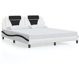  Okvir kreveta Viana s LED-om bez madracabijelo-crni 180 x 200 cm | shoptok.hr