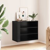  Zidni ormarić crni 75 x 35 x 60 cm od konstruiranog drva | shoptok.hr