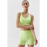 4f Women's Sports Bra with Low Support Made of Recycled Materials - Lime cene