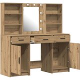  Set toaletnog stola od 3 komada od umjetnog hrasta | shoptok.hr