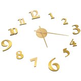 VidaXL 325151 3D Wall Clock Modern Design Gold 100 cm XXL VidaXL 325151 3D Wall Clock Modern Design Gold 100 cm XXL Slike