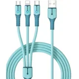 USB Kabal 3 in1 TIP-A-micro/C/Lighting 65W 1.5m (usbAusbCIphoneMicro)led indikacija pvc