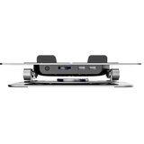 Wozinsky WDCX-X16-AS CoolBase RGB 360° rashladni stalak za laptop i tablet srebrni | shoptok.hr