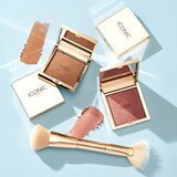 ICONIC London Cheek Glow Duo Brush obojestranski čopič 1 kos | Shoptok.si