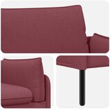 SOFA za dvije osobe Vinska crvena 188 x 81 x 89 cm Tkanina Slike