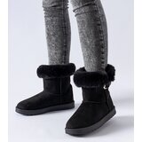 Gemre Black insulated snow boots with fur Borgorato | ePonuda.com