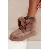 Big Star Ladies Snow Boots On Platform With Fur And Lacing | shoptok.hr