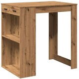 vidaXL Barska miza artisian hrast 102x70x103,5 cm inženirski les | Shoptok.si
