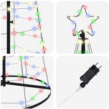  LED božićno drvce EKENAS 250 cm 390 LED lampica Višebojno Čelik | shoptok.hr