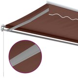 Tenda na ručno uvlačenje smeđa 500 x 350 cm | shoptok.hr