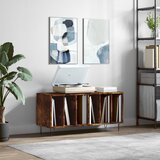 The Living Store Omarica za gramofonske plošče dim. hrast 100x38x48 cm inž. les - Omarica Za Gramofonske Plošče, (21434904) | Shoptok.si