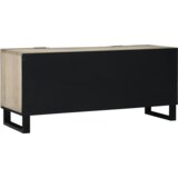 vidaXL Omare in policami za shranjevanje medijev Bela in črna | Shoptok.si