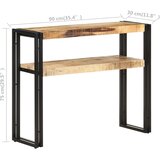  Konzolni stol 90 x 30 x 75 cm od grubog drva manga | shoptok.hr