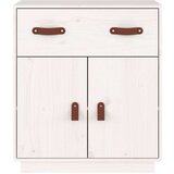  Komoda bela 65,5x40x75 cm trdna borovina, (20654846) | Shoptok.si