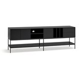 Teulat Črna TV omarica 220x74x45 cm Platt – | Shoptok.si