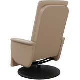  Naslonjač od umjetne kože s osloncem za noge boja cappuccina | shoptok.hr