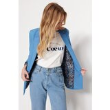 Trendyol Dark Blue Regular Woven Blazer Jacket with Lining Detail | Shoptok.si